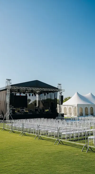 Evento elegante con carpas y decoración profesional 1